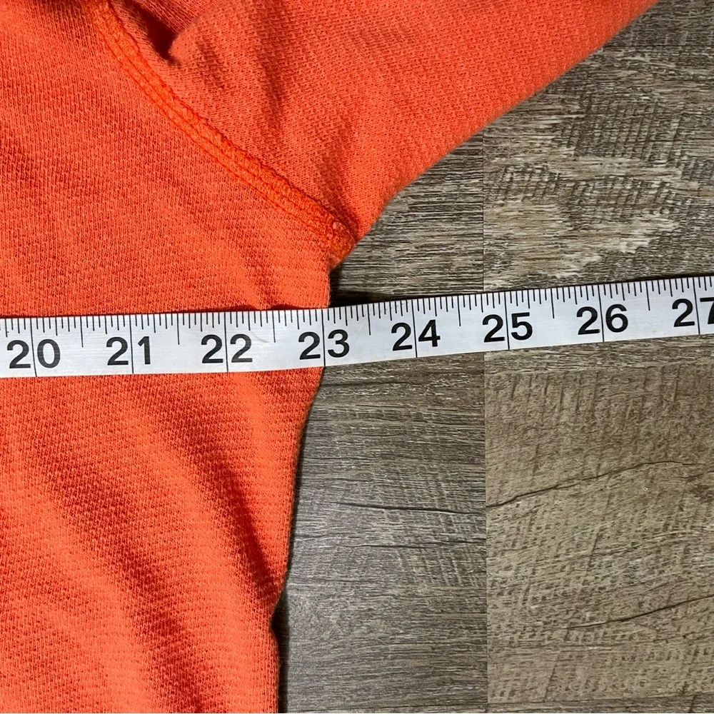 Polo Ralph Lauren Henley Shirt Men's L Orange Long Sleeve Linen Blend - Picture 7 of 8